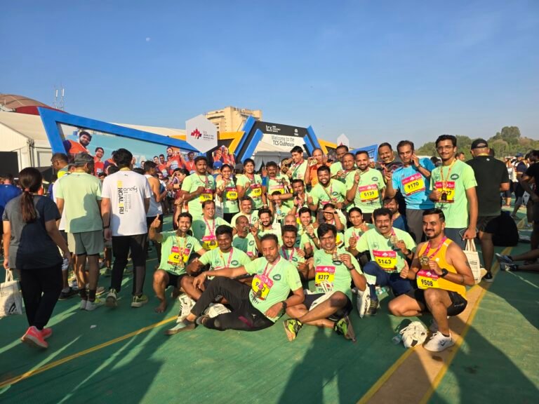 BCR members celebrating with medals at a community race