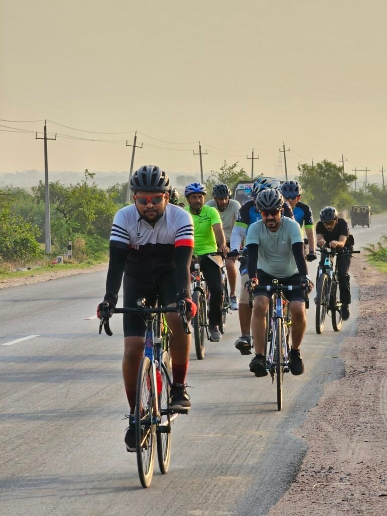 BCR cyclists on a morning group ride